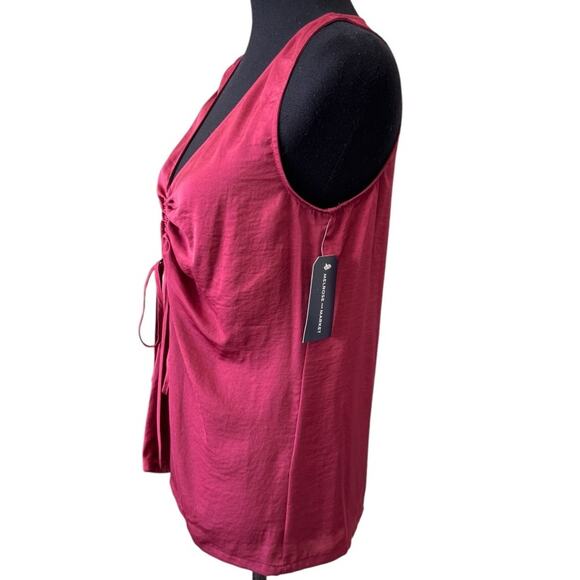 New MELROSE AND MARKET Women's Cinched Front Top Size S - Picture 2 of 5